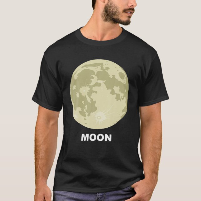 Solar System Group Costumes Giant Earth's Måne T Shirt (Framsida)