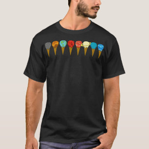 Solar System Ice Cream Planets Sweatshirt T Shirt
