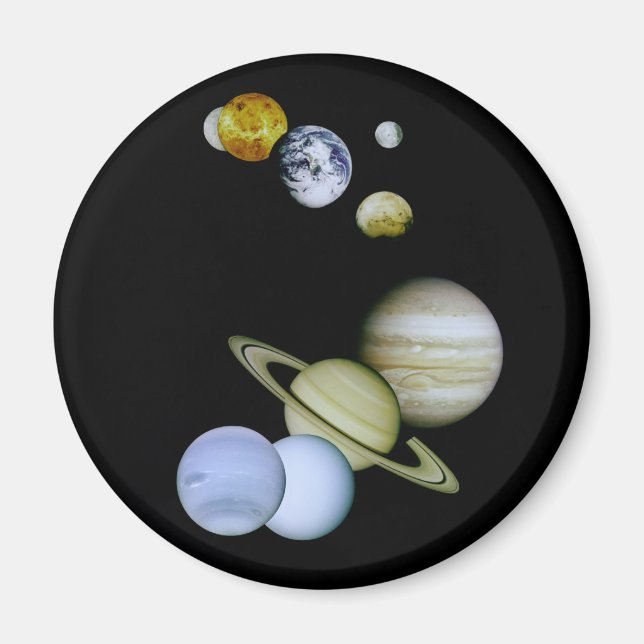 Solar System Magnet Space - Astronomy Science-gåva (Framsidan)