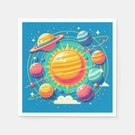 Solar System Napkins Pappersservett