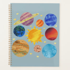 Solar System Notebook | Space Planets Educational 