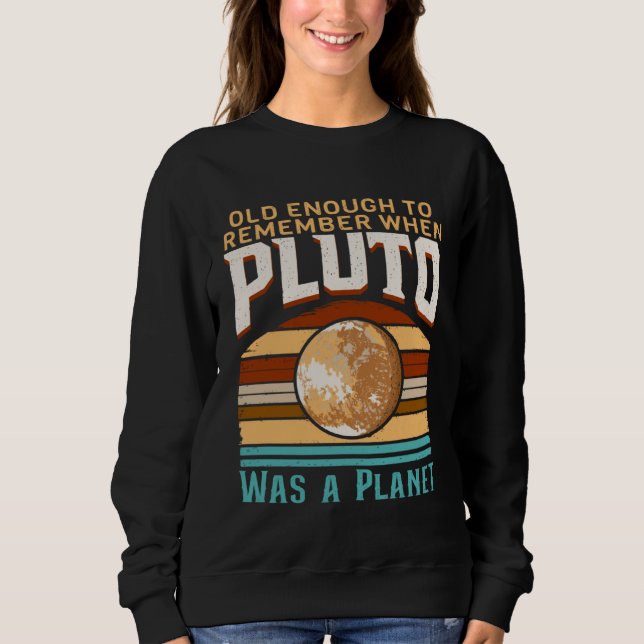Solar System old enough Pluto Space and Planets Sc T Shirt (Framsida)
