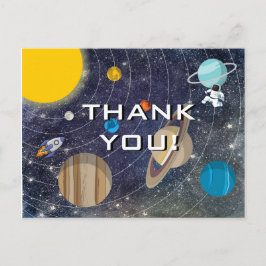 Solar System Party Tack Vykort