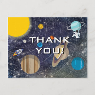Solar System Party Tack Vykort