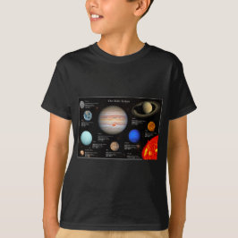 Solar System Planet Infografik Hi-Res Photo Boy T Shirt
