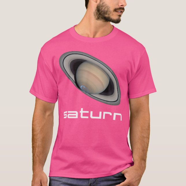 Solar System Planet Saturin Space Science Astronom T Shirt (Framsida)