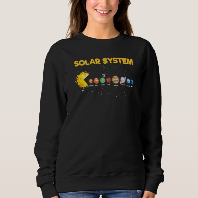 Solar System Planet Science Astronomy Space Matchi T Shirt (Framsida)
