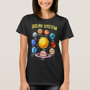 Solar System Planets Education Science Space Lov T Shirt