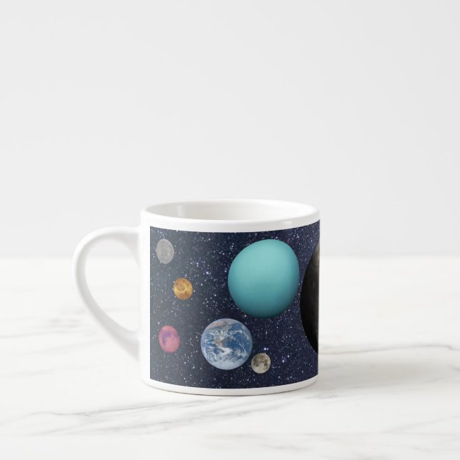 Solar system planets espressomugg (Vänster)