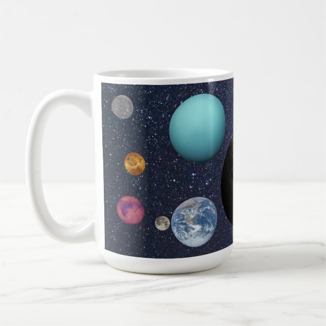 Solar system planets kaffemugg (Vänster)