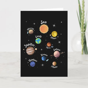 Solar System Planets Kids Knowledge Rymden Kort