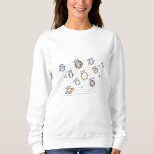 Solar System Planets Kids Knowledge Rymden T Shirt