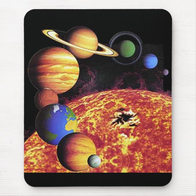Solar System Planets Mousepad Musmatta (Framsidan)