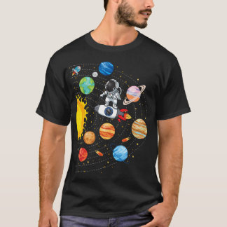 Solar System Planets Science Space Astronaut Unive T Shirt