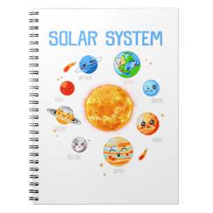 Solar System Planets Science Space Boys Girls STEM Anteckningsbok
