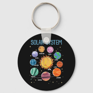 Solar System Planets Science Space Boys Girls STEM Nyckelring