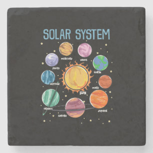 Solar System Planets Science Space Boys Girls STEM Stenunderlägg