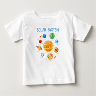 Solar System Planets Science Space Boys Girls STEM T Shirt