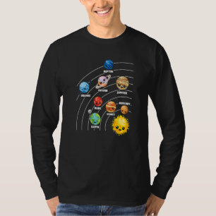 Solar System Planets Science Space Planet Universe T Shirt