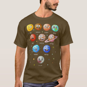Solar System Planets Sol Space Funny Science Teach T Shirt
