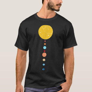 Solar System Planets Venus Earth Mars Jupiter Satu T Shirt