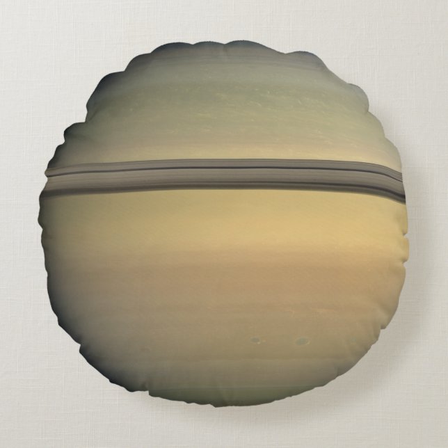 Solar System Ringar Universe Planet Saturnus Space Rund Kudde (Framsidan)