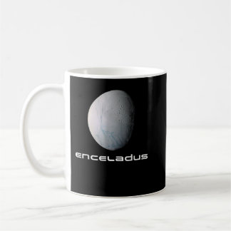 Solar System Saturnus Måne Enceladus rymdastronomi Kaffemugg