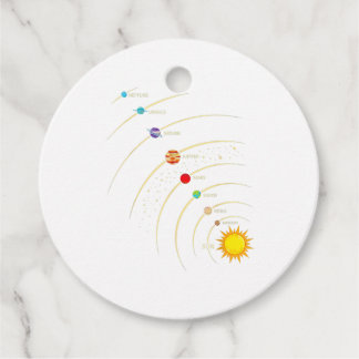 Solar System Shirt Planets & Orbit Education Ast Gåvor Etiketter