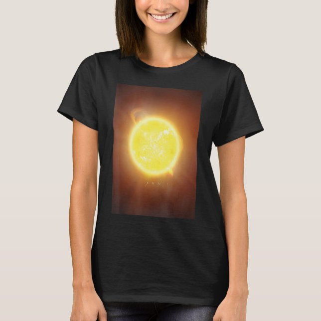 Solar System Sol Space Science Astronomy Galaxy T Shirt (Framsida)