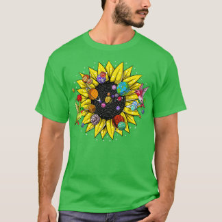 Solar System Solrosblomma T Shirt