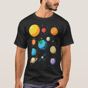 Solar System Space Researcher Camp T Shirt
