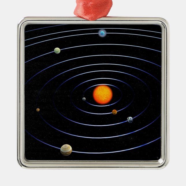 Solar System Square Ornament (Framsidan)