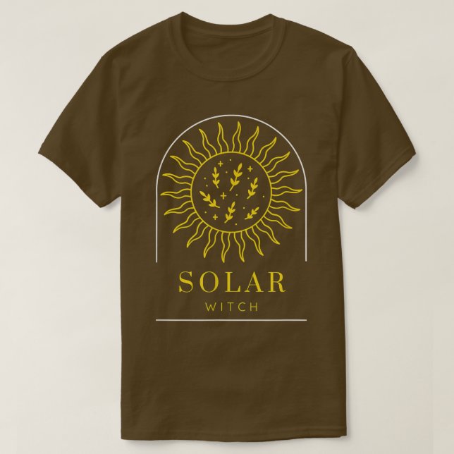 Solar Witch Vibes Aesthetic T Shirt (Design framsida)