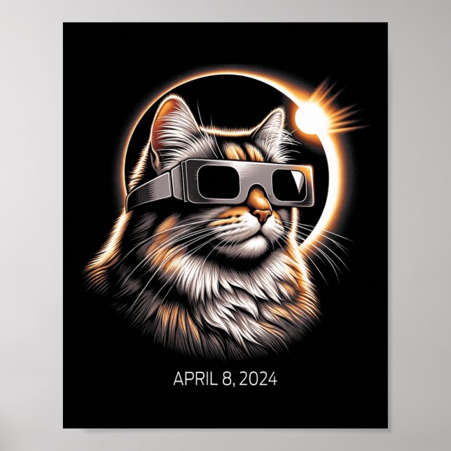 Solära eclipse Cat War Solar Eclipse Gles Poster (Framsidan)
