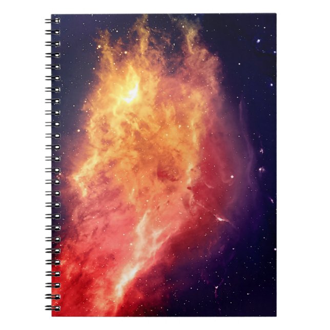 Solarbrand över kosmos anteckningsbok (Framsidan)