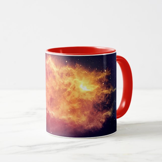 Solarbrand över kosmos mugg (Framsida höger)