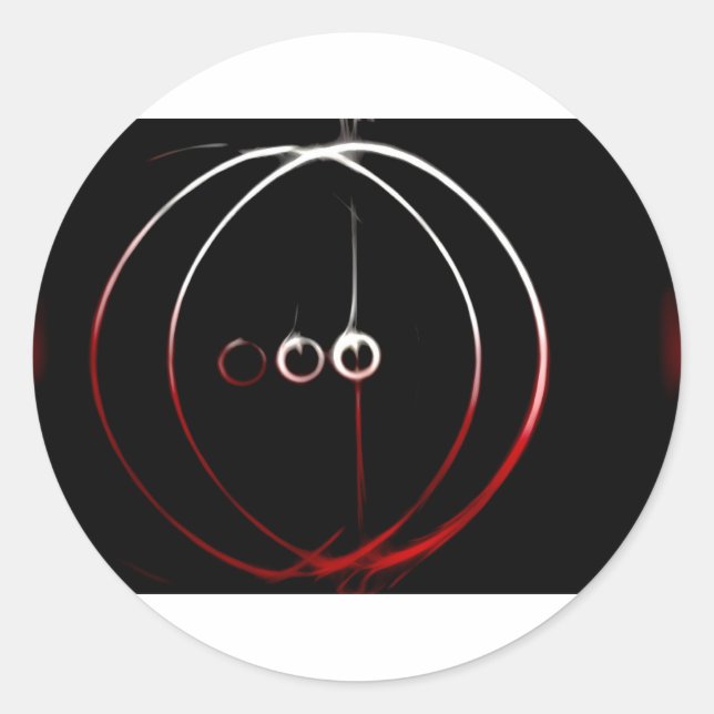 SolarCircle Runt Klistermärke (Framsida)