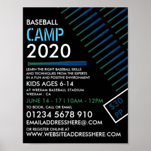 Solariserad Baseball Fladdermus, reklam för kaseba Poster
