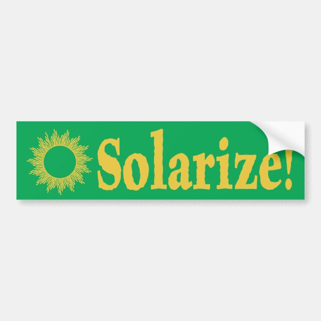 Solarize! Sol- energibildekal Bildekal (Framsidan)