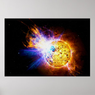 Solarmjöl från Star EV Lacertae EV Lac Poster