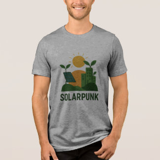 Solarpunk Dreamscape - Futuristiska Nature Harmony T Shirt