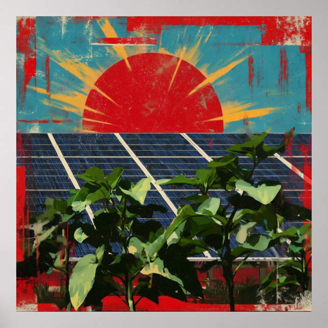 Solarpunk-revolution Poster (Framsidan)