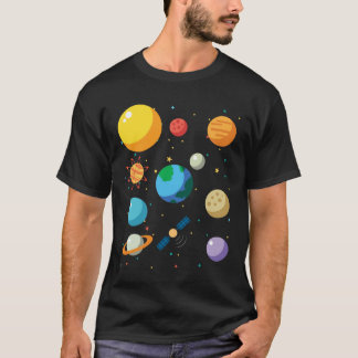 Solarsystem Rymden T-shirts Astronaut Camp