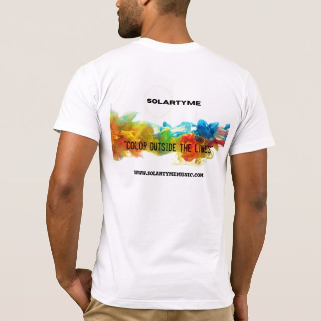 SolarTyme - Färg utanför Linjer - Te T Shirt (Baksida)