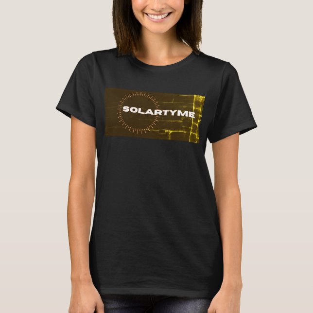 SolarTyme - första Springa-kvinnans dag T Shirt (Framsida)