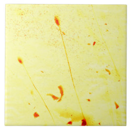 Solavtryck av torkade vallmostjälkar kakelplatta