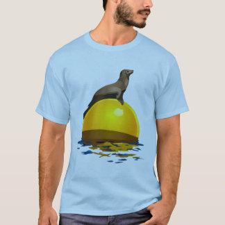 Solbada sjölejonet t-shirt