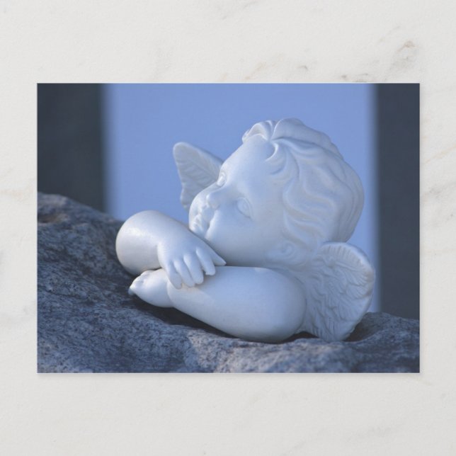 Solbadande ängel Söt kerubfigur CC0115  Vykort (Framsida)