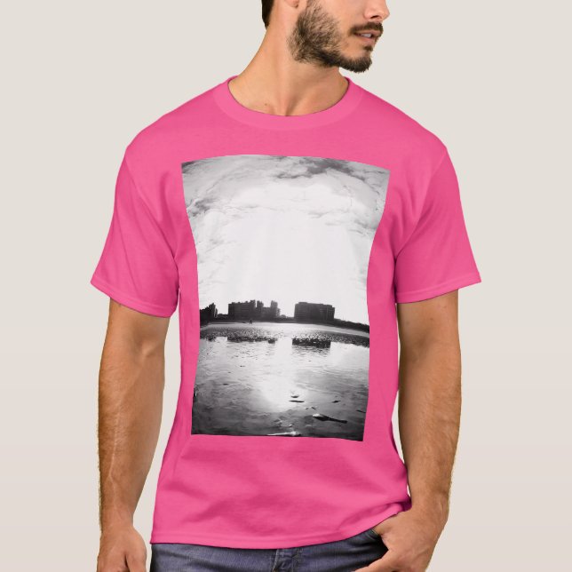 Solbeläggning med reflexer och Skyscr T Shirt (Framsida)
