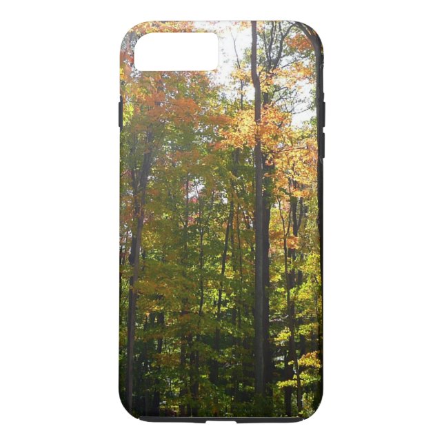 Solbelyst blomskog, höst liggande Case-Mate iPhone skal (Baksida)